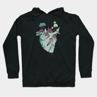 Anatomy heart art Hoodie